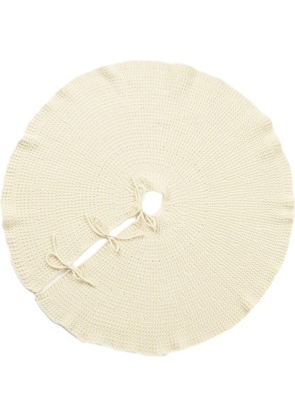 Örgü Noel Taban Örtüsü 92CM Yuvarlak Halı Noel Süsü (Yurt Dışından) indirimleri