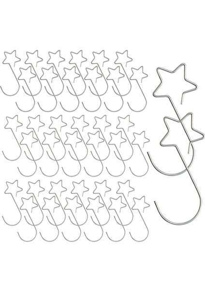 100 Ğı Kancaları Ğı Süslemeleri Için Yıldız Şekli (Yurt Dışından)