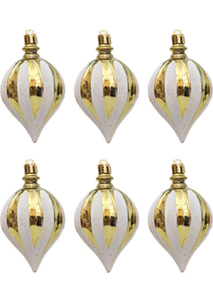 6x Noel Topları Süslemeleri Nişan Için Ğı Süslemeleri Iç Altın (Yurt Dışından) fırsatları