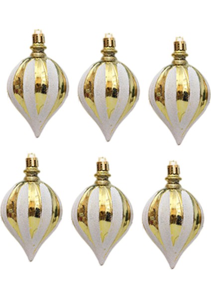 6x Noel Topları Süslemeleri Nişan Için Ğı Süslemeleri Iç Altın (Yurt Dışından) indirimleri