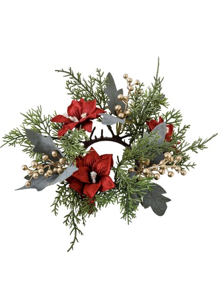 Noel Mum Çelengi Çelenk 10 Inç Mum Yeşil (Yurt Dışından) indirimleri