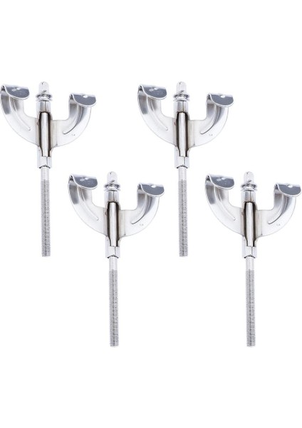 4x Bas Davul Pençeleri + Davul Parçaları Montaj Onarım Değiştirme Için Gergi Çubukları 4 Adet (Yurt Dışından)