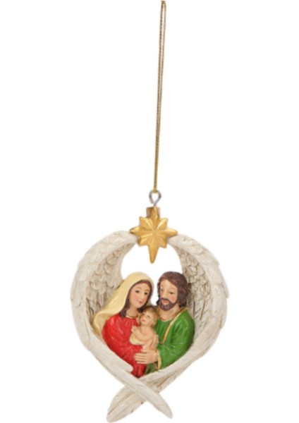 Noel Asılı Süsü Hafif El Yapımı Noel Doğum Sahnesi Heykeli Beyaz (Yurt Dışından) fiyatları