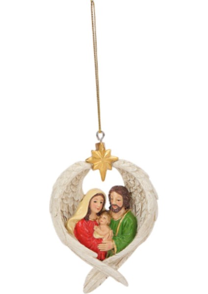 Noel Asılı Süsü Hafif El Yapımı Noel Doğum Sahnesi Heykeli Beyaz (Yurt Dışından) modelleri