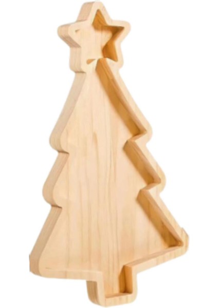 Noel Dekoratif Plaka Noel Ağacı Şekli Ahşap Meze Tepsisi (Yurt Dışından) modelleri