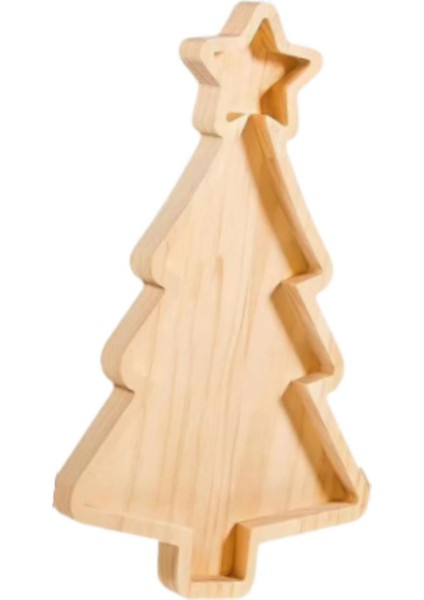 Noel Dekoratif Plaka Noel Ağacı Şekli Ahşap Meze Tepsisi (Yurt Dışından) fırsatları