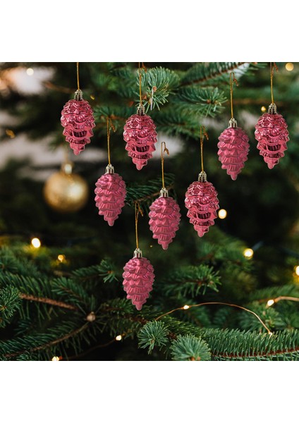 8 Kozalaklı Ğı Düğün Kutlaması Için Asılı Süslemeler Kırmızı (Yurt Dışından) indirimleri