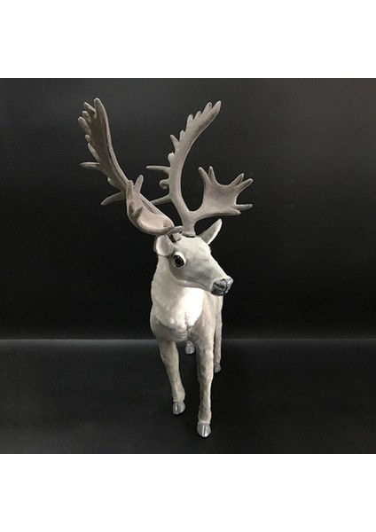 Gerçekçi Noel Ren Ği Figürleri Ev Raf Dekorasyonu Için Süsleme Büyük Gri (Yurt Dışından) modelleri