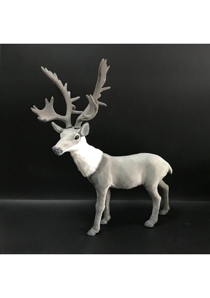 Gerçekçi Noel Ren Ği Figürleri Ev Raf Dekorasyonu Için Süsleme Büyük Gri (Yurt Dışından) fırsatları