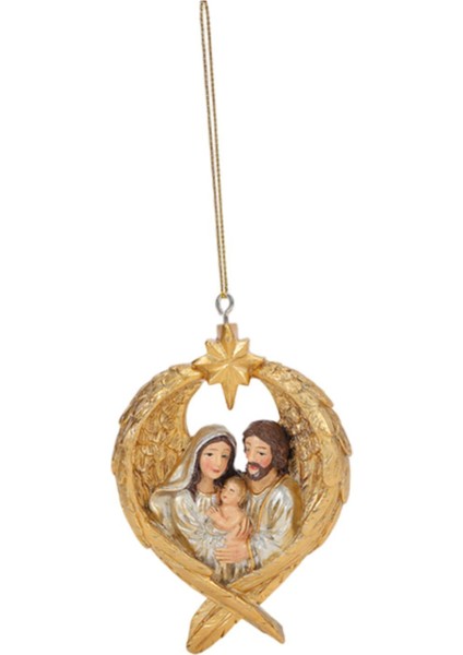 Noel Asılı Dekorasyon Hafif El Yapımı Noel Doğum Sahnesi Heykeli Altın (Yurt Dışından) modelleri