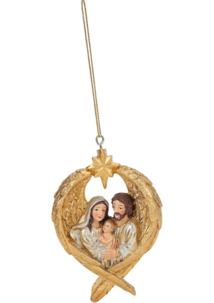 Noel Asılı Dekorasyon Hafif El Yapımı Noel Doğum Sahnesi Heykeli Altın (Yurt Dışından) indirimleri