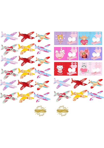 24X Sevgililer Günü Kartları Çocuk Parti Hediyeleri Ödül Kartları Uçak Kartları (Yurt Dışından) fiyatları