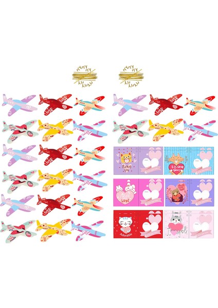 24X Sevgililer Günü Kartları Çocuk Parti Hediyeleri Ödül Kartları Uçak Kartları (Yurt Dışından) indirimleri