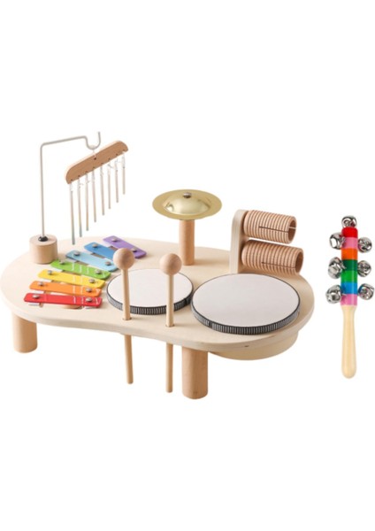 Ksilofon Davul Seti Ahşap Perküsyon Bilişsel Yetenekler Müzik Aleti Oyuncak Renkli El Zili Küçük Çocuklar Çocuklar Için Hediyeler (Yurt Dışından) modelleri