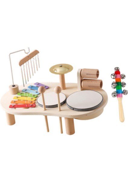 Ksilofon Davul Seti Ahşap Perküsyon Bilişsel Yetenekler Müzik Aleti Oyuncak Renkli El Zili Küçük Çocuklar Çocuklar Için Hediyeler (Yurt Dışından) indirimleri