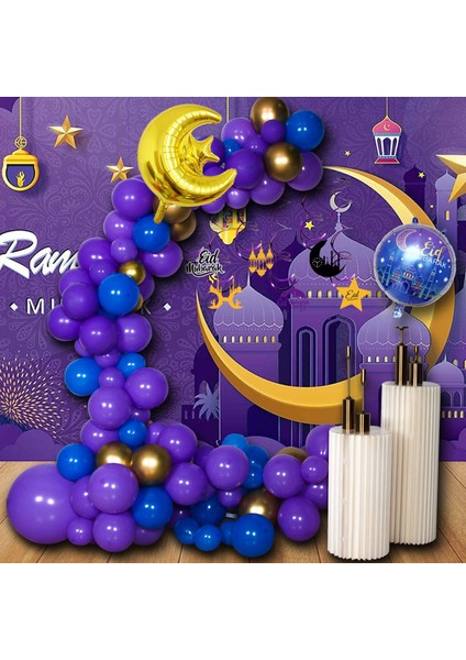 Eid Mubarak Balonları 2022 Ramazan Dekorasyonu A (Yurt Dışından) indirimleri