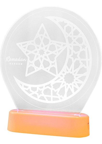 3D Ramazan Eid Mü LED Lambası I -, 16.3X19CM (Yurt Dışından)