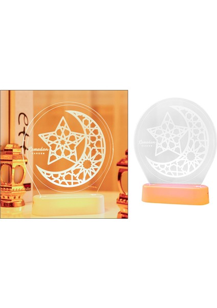 3D Ramazan Eid Mü LED Lambası I -, 16.3X19CM (Yurt Dışından) modelleri