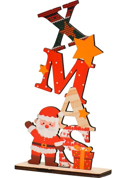 Noel Üstü Dekorasyonu Orta Parçası Ahşap Harf Iş Xmas Için (Yurt Dışından)