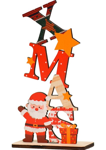 Noel Üstü Dekorasyonu Orta Parçası Ahşap Harf Iş Xmas Için (Yurt Dışından) fiyatları