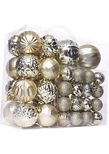 46X Noel Topları Kendin Yap Düğün Nişan Iç Mekan Şampanyası Için Noel Ağacı Süsleri (Yurt Dışından)