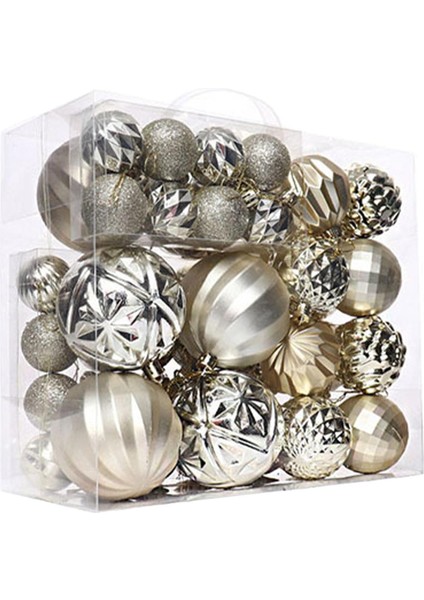 46X Noel Topları Kendin Yap Düğün Nişan Iç Mekan Şampanyası Için Noel Ağacı Süsleri (Yurt Dışından) fiyatları