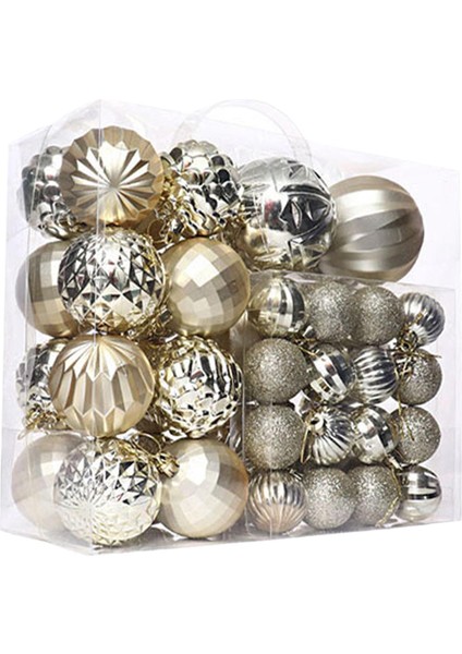 46X Noel Topları Kendin Yap Düğün Nişan Iç Mekan Şampanyası Için Noel Ağacı Süsleri (Yurt Dışından) modelleri