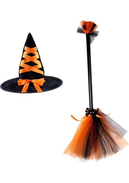 Cadılar I Cadı Süpürge Ş Parti Hediyeleri Festival Fotoğraf Aksesuarları Turuncu (Yurt Dışından) fiyatları