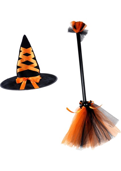 Cadılar I Cadı Süpürge Ş Parti Hediyeleri Festival Fotoğraf Aksesuarları Turuncu (Yurt Dışından) modelleri