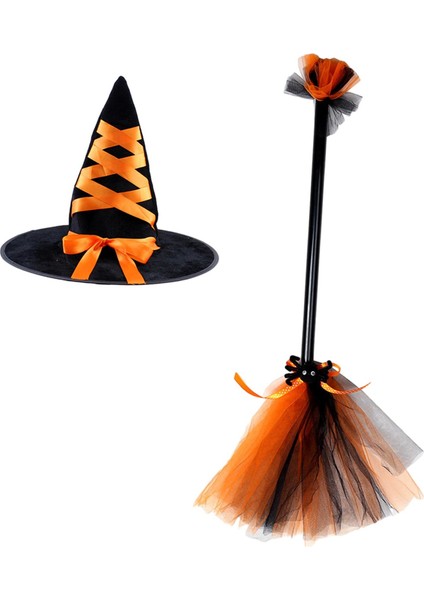 Cadılar I Cadı Süpürge Ş Parti Hediyeleri Festival Fotoğraf Aksesuarları Turuncu (Yurt Dışından) fırsatları