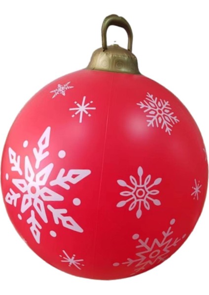 Noel Pvc Şişme Dekore Edilmiş Top Süsleri Kar Taneleri (Yurt Dışından) fiyatları