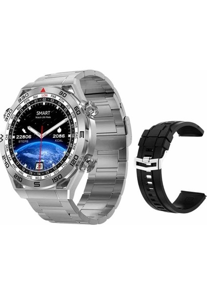 Akıllı Saat Çelik Kordonlu Amoled Ekran Android ve Ios Uyumlu Çağrı Cevaplaya - ?81?12E6-2G8 indirimleri
