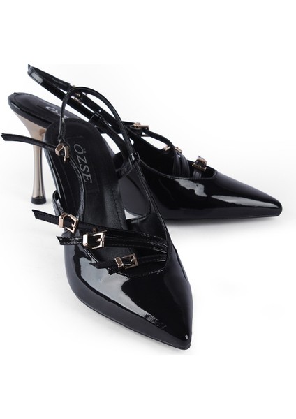 Tenerife Rugan Tokalı Topuklu Ayakkabı