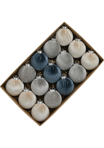 15 Noel Süsleri, Ğı Süsleri, 8 cm Dekoratif Noel Mavisi Set (Yurt Dışından) fiyatları