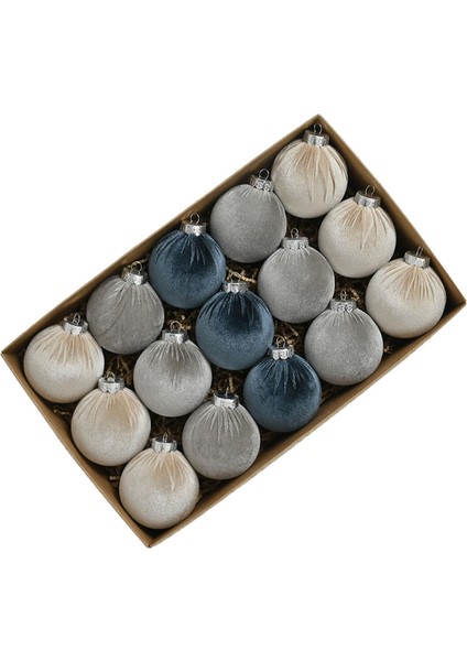 15 Noel Süsleri, Ğı Süsleri, 8 cm Dekoratif Noel Mavisi Set (Yurt Dışından) modelleri