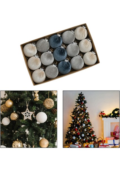 15 Noel Süsleri, Ğı Süsleri, 8 cm Dekoratif Noel Mavisi Set (Yurt Dışından) indirimleri