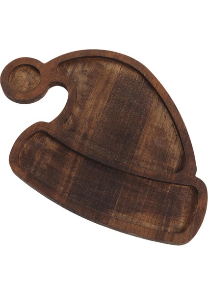 Noel Servis Tepsisi Ev Ahşap Meyve Tabağı Sandviç Kek Kurabiye Noel Baba Şapkası (Yurt Dışından) indirimleri