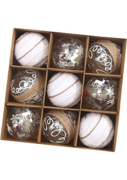 9x Ğı Asılı Dekorasyon Dekoratif Süs Noel Topları D (Yurt Dışından) fiyatları