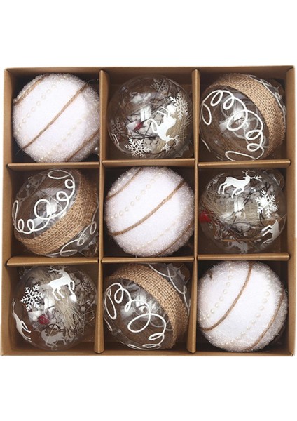9x Ğı Asılı Dekorasyon Dekoratif Süs Noel Topları D (Yurt Dışından) fırsatları