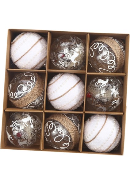 9x Ğı Asılı Dekorasyon Dekoratif Süs Noel Topları D (Yurt Dışından) indirimleri