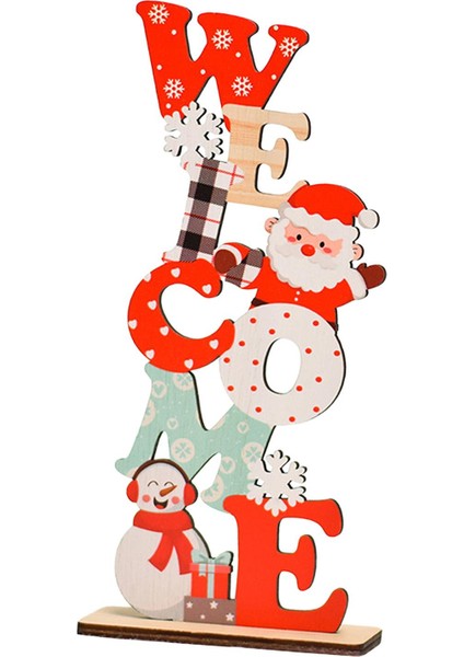 Noel Üstü Dekorasyonu Festival Süsleme Oyuncakları Dekoratif Hoş Geldiniz (Yurt Dışından)