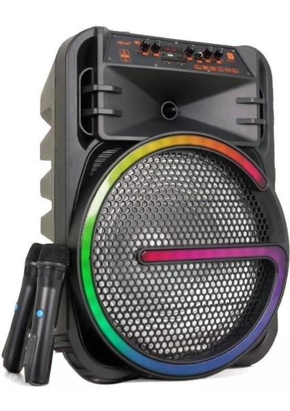 KTS-2170 Siyah Taşınabilir Bluetooth Hoparlör 19W Rgb Işıklı 2 Mikrofonlu fırsatları