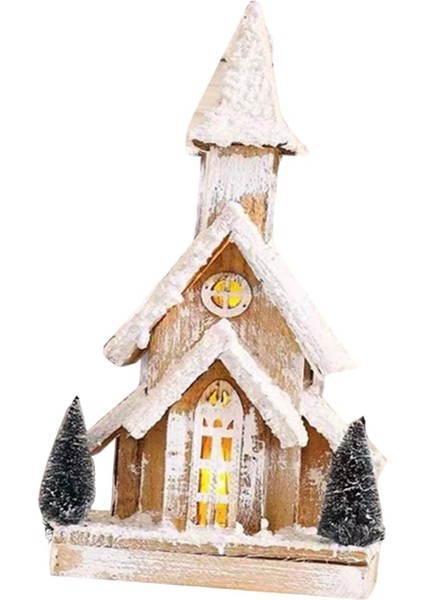 Üstü Için Işı Ahşap Noel 15.7x7.5inch (Yurt Dışından)
