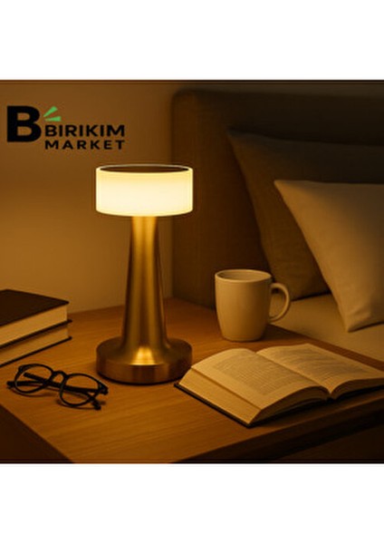 Dokunmatik Led Masa Lambası - 3 Renk Modlu