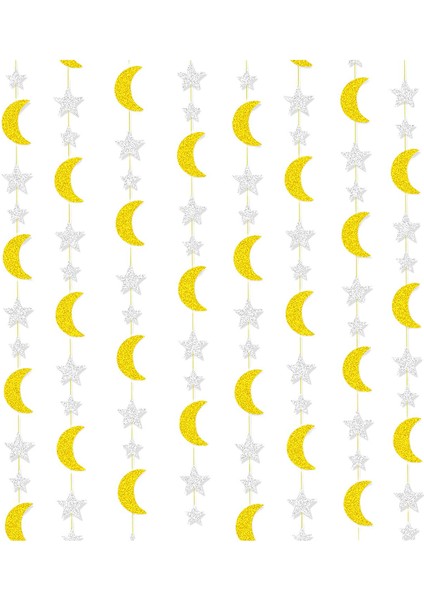 Işıltılı Banner Eid Mubarak Noel Sundurma Asılı Dekorlar Süsleme 4m Altın (Yurt Dışından) fiyatları