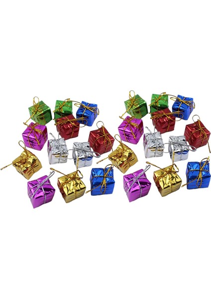 24X Ğı Küçük Hediye Kutuları Parlak Asılı Süslemeler Ğı Için 2,5 cm (Yurt Dışından)