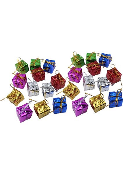 24X Ğı Küçük Hediye Kutuları Parlak Asılı Süslemeler Ğı Için 2,5 cm (Yurt Dışından) fiyatları