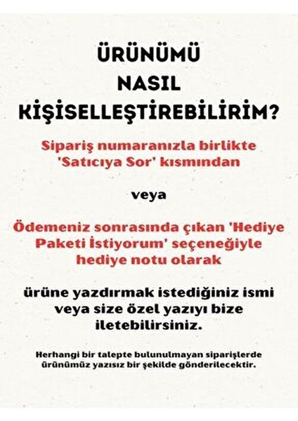 Kişiye Özel İsimli Dekoratif Led Lamba