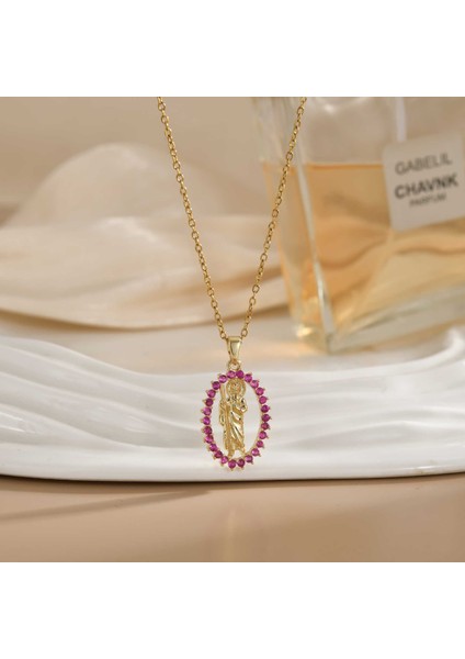 Yeni Titanyum Çelik Köprücük Kemiği Zinciri Dönen Kolye Kolye Kadın Yüz Aksesuarlı (Yurt Dışından)