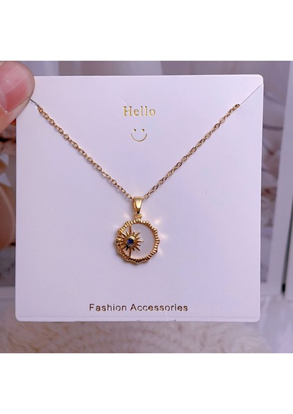 Yeni Titanyum Çelik Köprücük Kemiği Zinciri Dönen Kolye Kolye Kadın Yüz Aksesuarlı (Yurt Dışından)